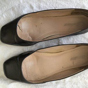 Gunmetal Coloured Skimmer Flats in Size 12W